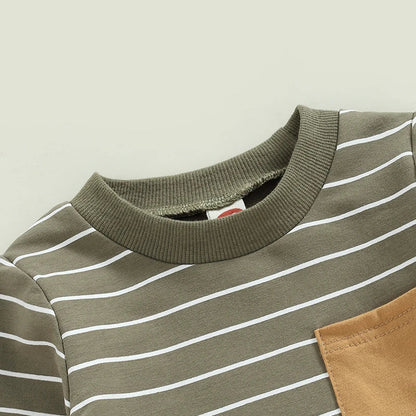 LUKE Striped Pocket Outfit