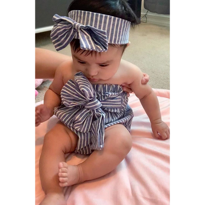 MARLY Bowtie Romper with Headband