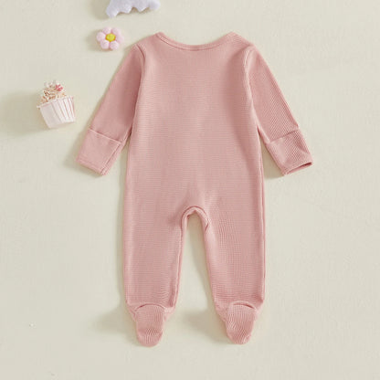 LITTLE SISTER/BROTHER Footed Jumpsuit