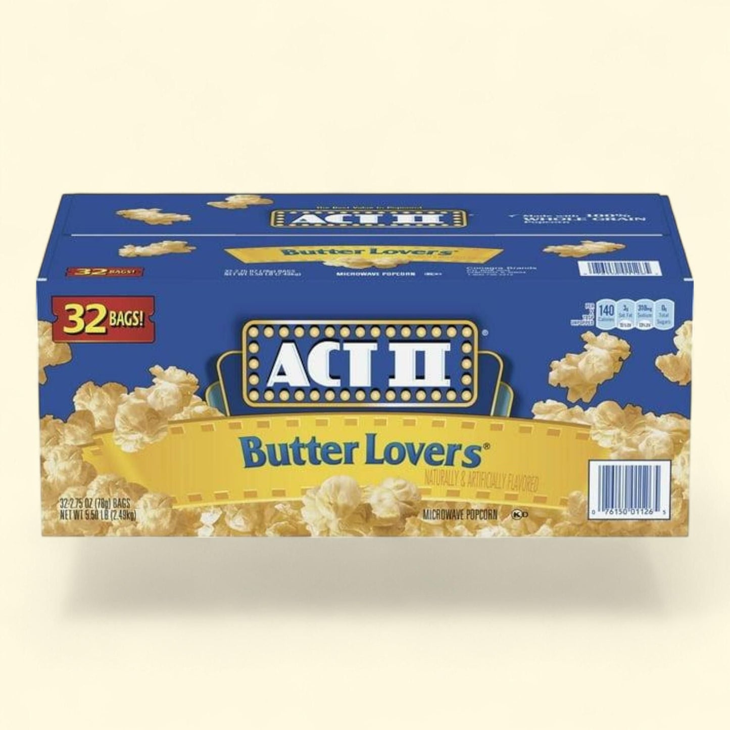 ACT II Butter Lovers Microwave Popcorn, 2.75 oz., 32 pk.