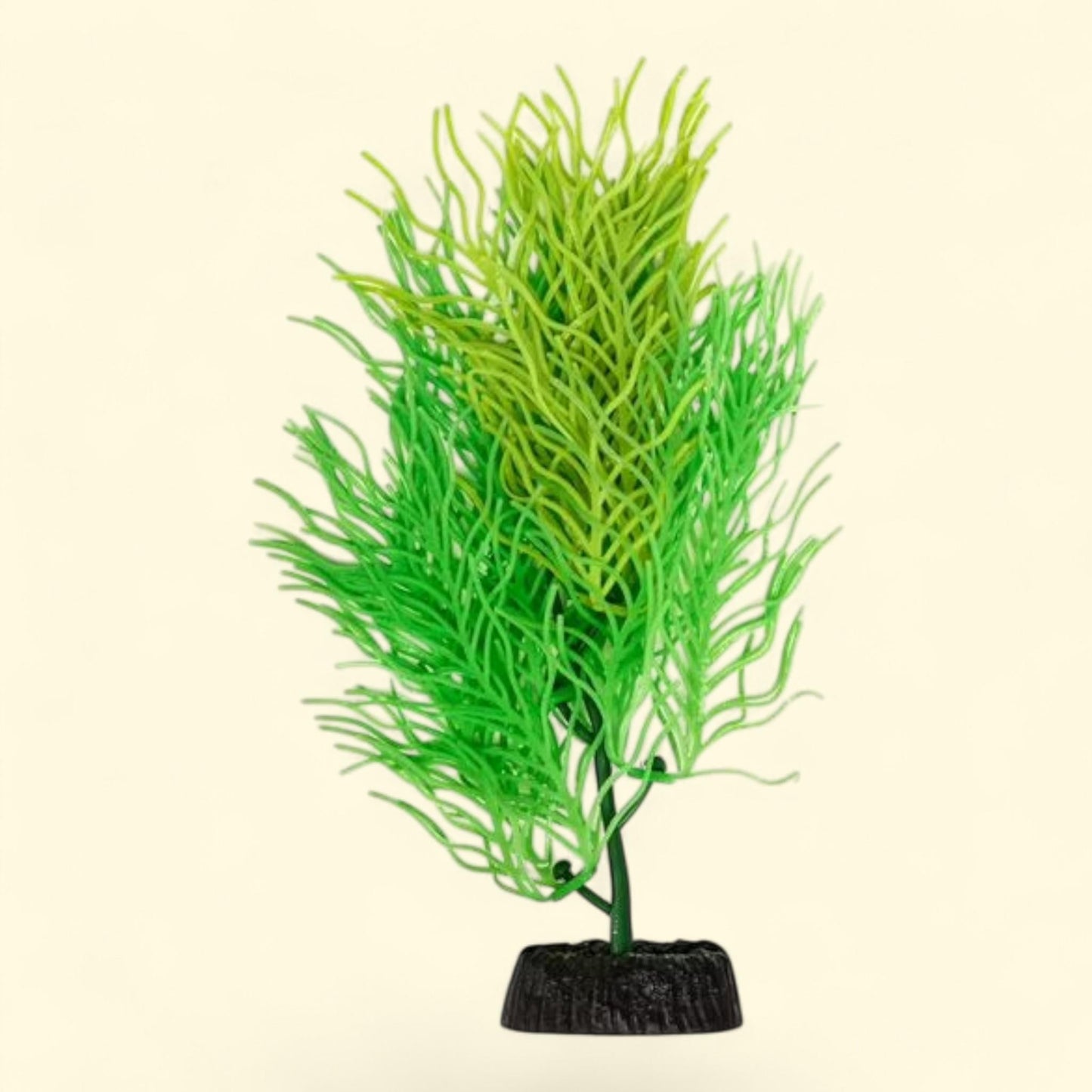 Aqua Culture Wavy Fern Aquarium Plant, Green, Silicone Material, 1.377 in