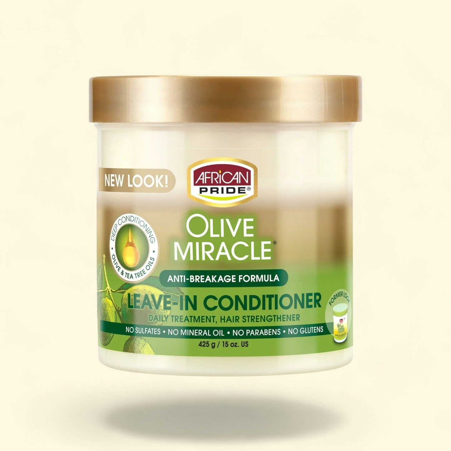 African Pride Olive Miracle Leave-in Conditioner, 15 oz