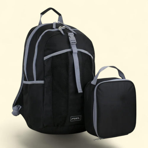 Backpack & Lunch Bag Bundle, Black