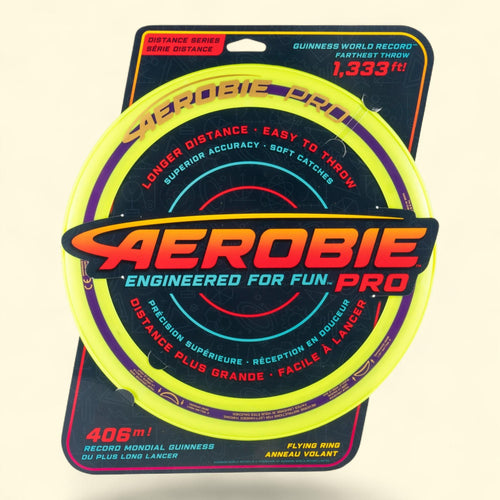 Aerobie Pro Ring Flying Disc, 14 inches, Yellow