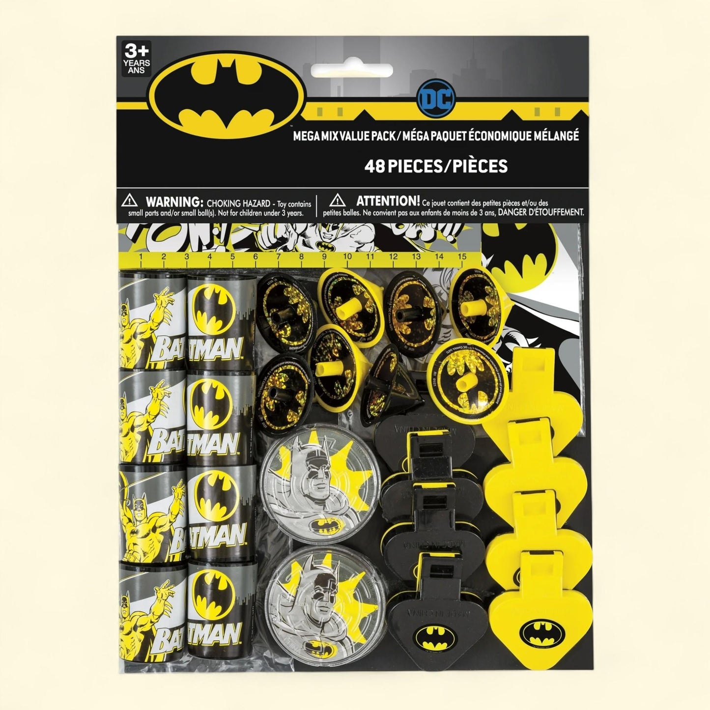 Batman Birthday Party Favors, 48pcs