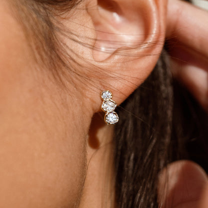 Tova Triple Stud Earrings
