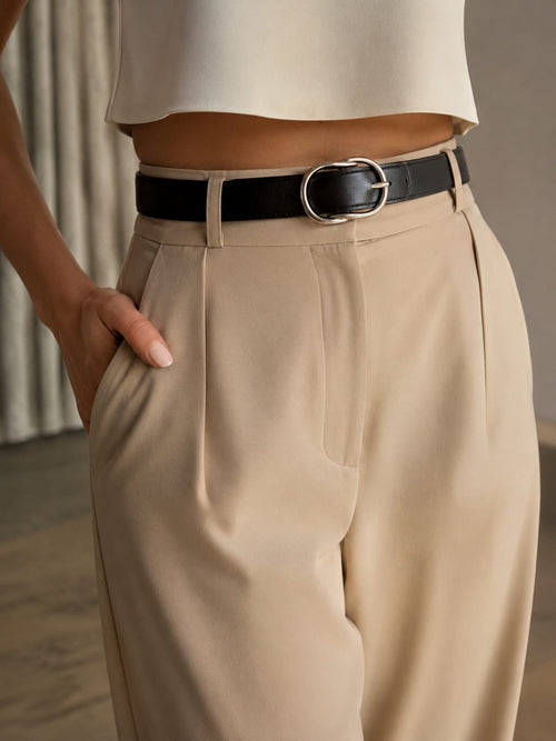 Felicia Black Elastic Belt
