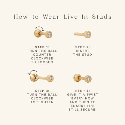 Mini Bar Stud Earrings | Final Sale