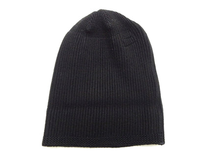Buzz Rickson William Gibson Men's Plain Wool Knit Cap - U.S. Army Air Forces A-4 Model Reinterpreted in Black BR02272