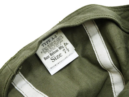 Buzz Rickson Men's Cap, Mechanic's, Summer, Type A-3 Military Hat BR02536 Olive