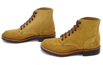 Buzz Rickson M-43 Service Shoes Men's reproduction of 1943 US Army Type III M43 Suede Boots BR02800 134 Camel