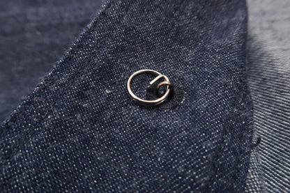 Buzz Rickson Shawl Collar Denim Jacket Men's Reproduction of US Navy Dungaree Jumper BR12744