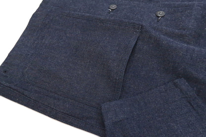 Buzz Rickson Shawl Collar Denim Jacket Men's Reproduction of US Navy Dungaree Jumper BR12744