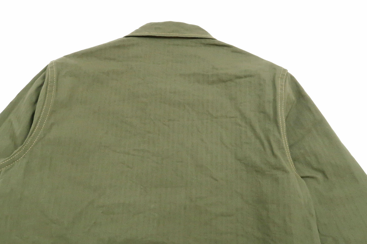 Buzz Rickson Jacket Men's Reproduction of WW2 USMC P44 HBT Utility Jacket P-44 BR15123 Olive