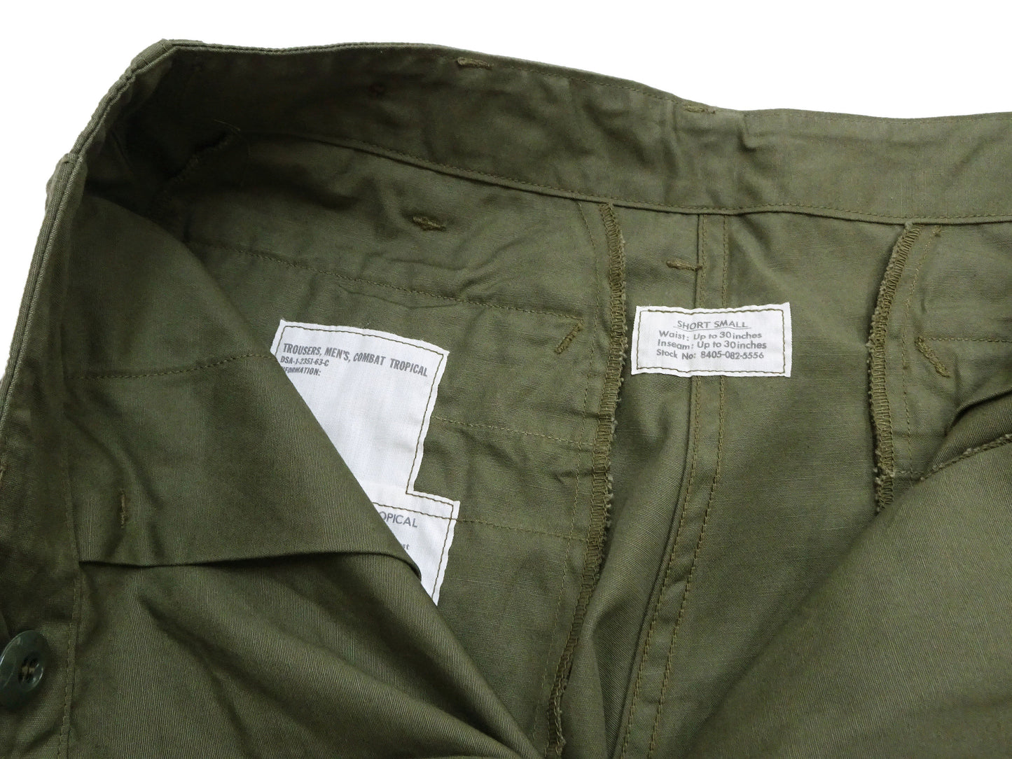Buzz Rickson Men's Cargo Shorts - Reproduction of Civilian Reinterpretation of U.S. Army Vietnam Tropical Jungle Fatigue Trousers BR52550 Olive