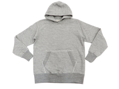 Buzz Rickson Plain Pullover Hoodie Men's Loop-wheeled Vintage Style Hooded Sweatshirt BR68914 113-Heather-Gray