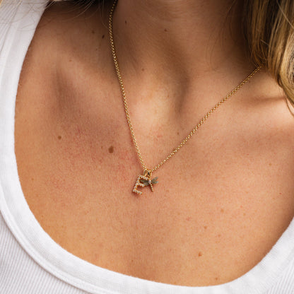 CZ Poppy Initial Q Charm
