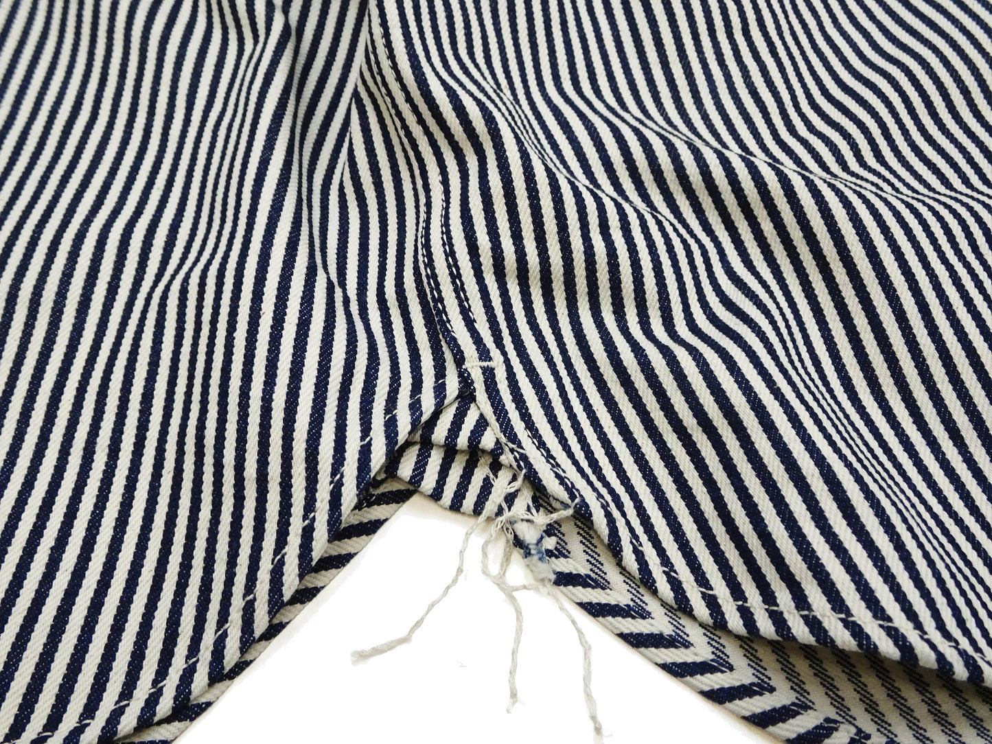 Studio D'artisan Men's 14 oz. Heavyweight Hickory Stripe Long Sleeve Work Shirt, 100% Cotton, Made in Japan (SDA D5335H)