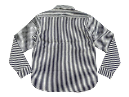 Studio D'artisan Men's 14 oz. Heavyweight Hickory Stripe Long Sleeve Work Shirt, 100% Cotton, Made in Japan (SDA D5335H)