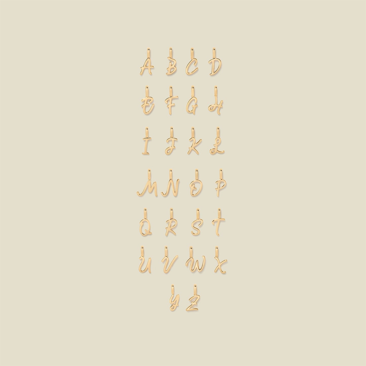 Script Initial F Charm