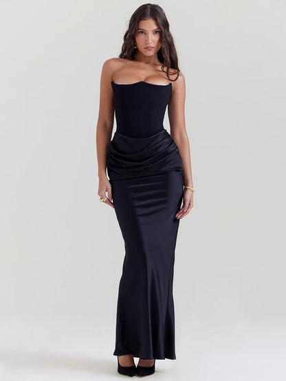 Isaiah Slim Tube Top Long Dress