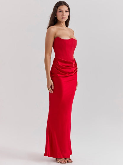 Isaiah Slim Tube Top Long Dress