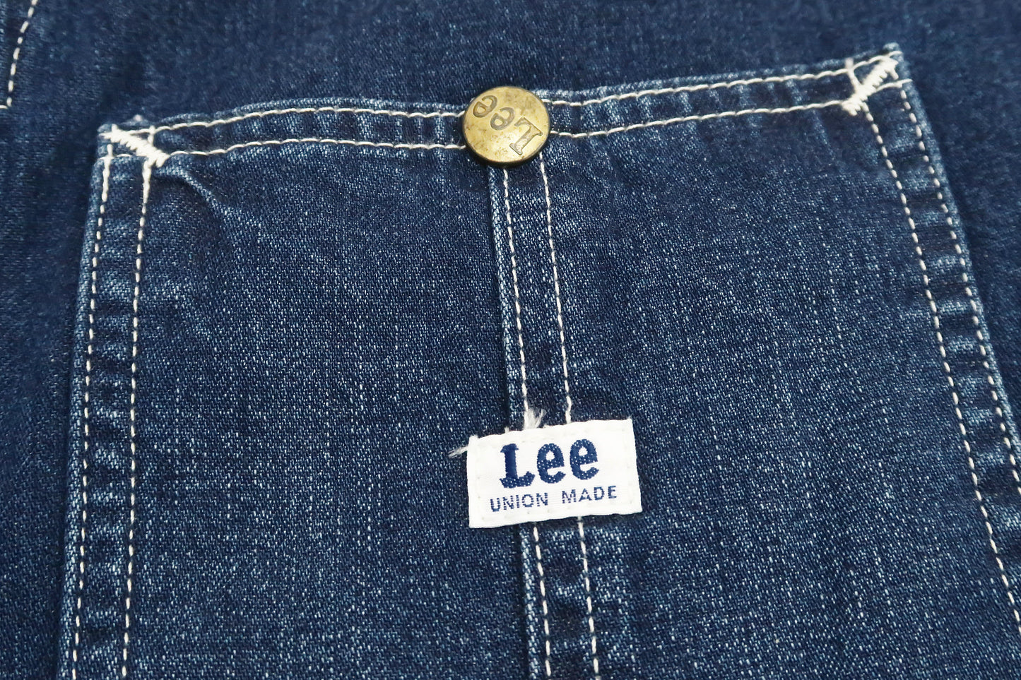 Lee Coverall Men's Reproduction of Union-All Long Sleeve Unlined Coveralls LM7213 LM7213-236 Faded-Denim