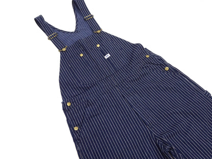 Lee Overalls Men's Casual Fashion Bib Overall High-Back LM7254 LM7254-2204 Indigo Twill with White Pinstripe Stitching