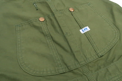 Lee Overalls Men's Casual Fashion Double Knee Duck Canvas Bib Overall High-Back LM8605 LM8605-121 Olive