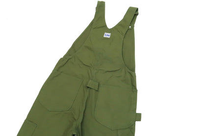 Lee Overalls Men's Casual Fashion Double Knee Duck Canvas Bib Overall High-Back LM8605 LM8605-121 Olive