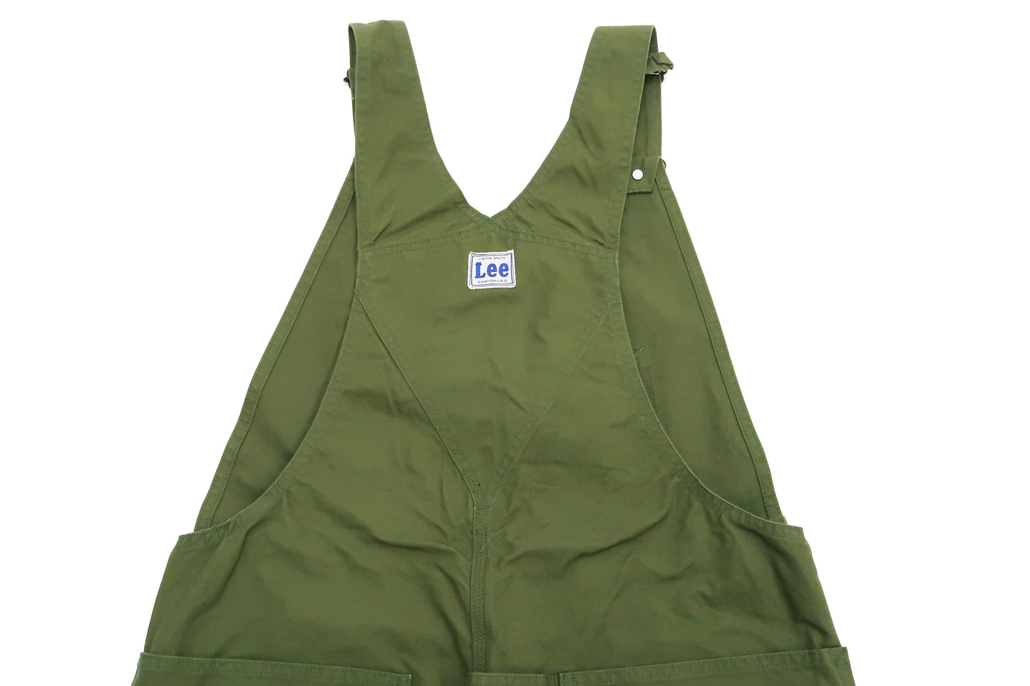 Lee Overalls Men's Casual Fashion Double Knee Duck Canvas Bib Overall High-Back LM8605 LM8605-121 Olive