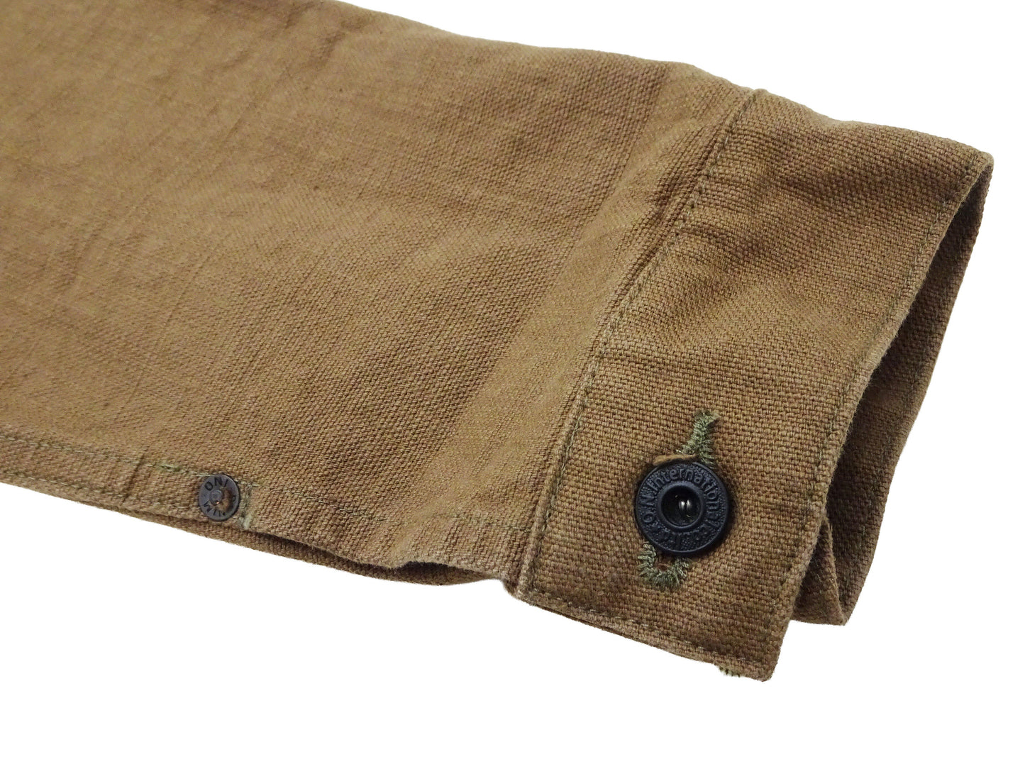 ONI Denim Men's Type I-Inspired Jacket Brown-Khaki 13 oz. Sulfur-Dyed Heavy Oxford Made in Japan (ONI-01507L-HOX-BRK)