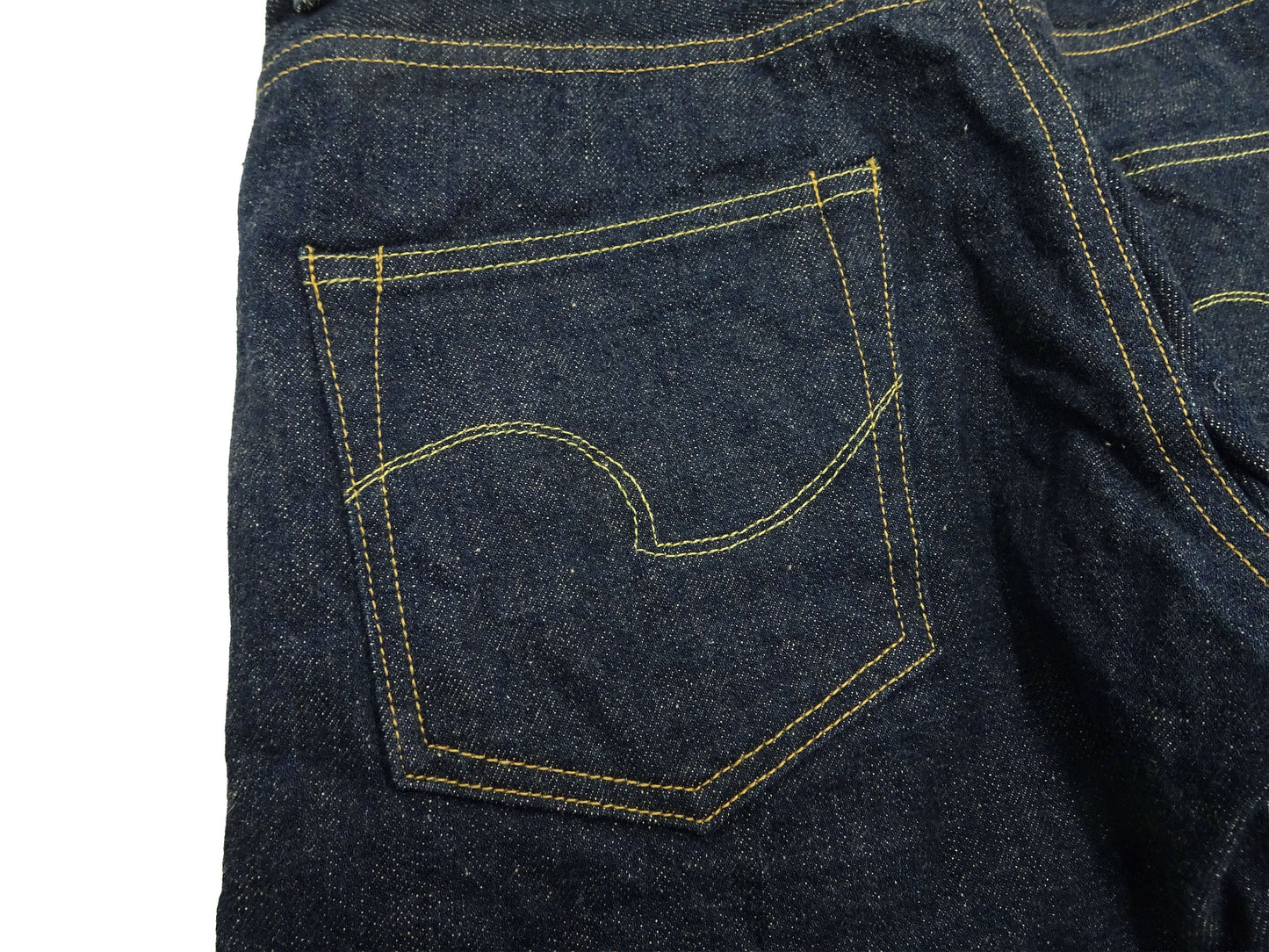 ONI Denim Men's 15oz Selvedge Jeans - Old-Style Spun Yarn & Shuttle-Loom Woven Denim, Regular Straight Fit, Button Fly, Indigo One Wash, Made in Japan (ONI270-Ishikawadai)