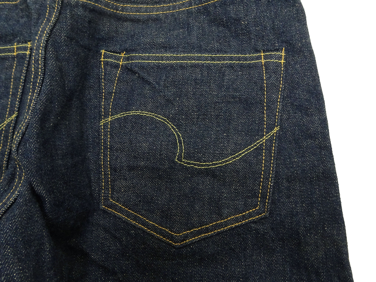 ONI Denim Men's 15oz Selvedge Jeans - Old-Style Spun Yarn & Shuttle-Loom Woven Denim, Regular Straight Fit, Button Fly, Indigo One Wash, Made in Japan (ONI270-Ishikawadai)
