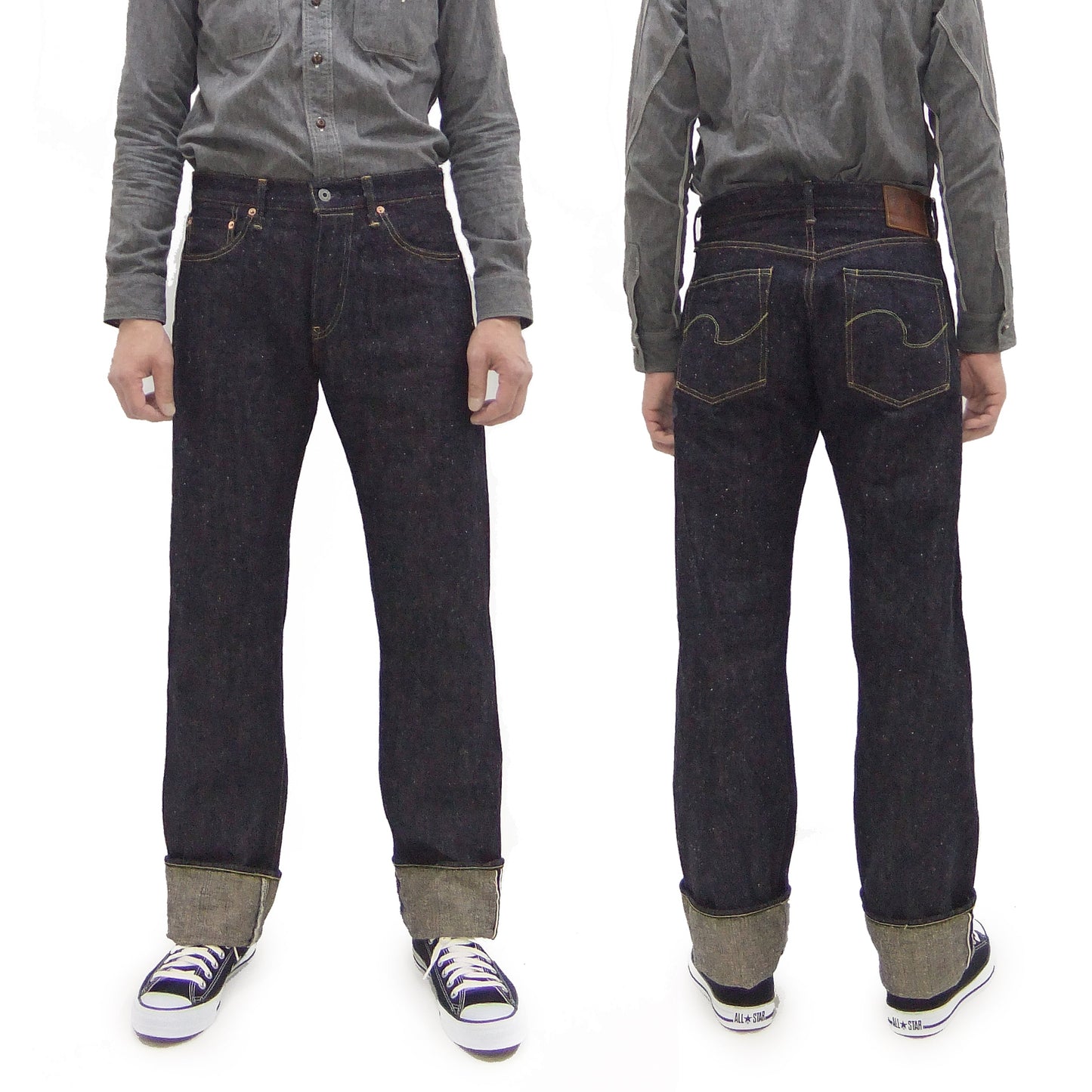 ONI Denim 13.7oz Neppy Selvedge Jeans Made in Japan - Men's Regular Straight Fit - ONI288-13.7NEP One-Wash Indigo