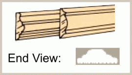 Basswood - Trim - 3/16" Chair Rail