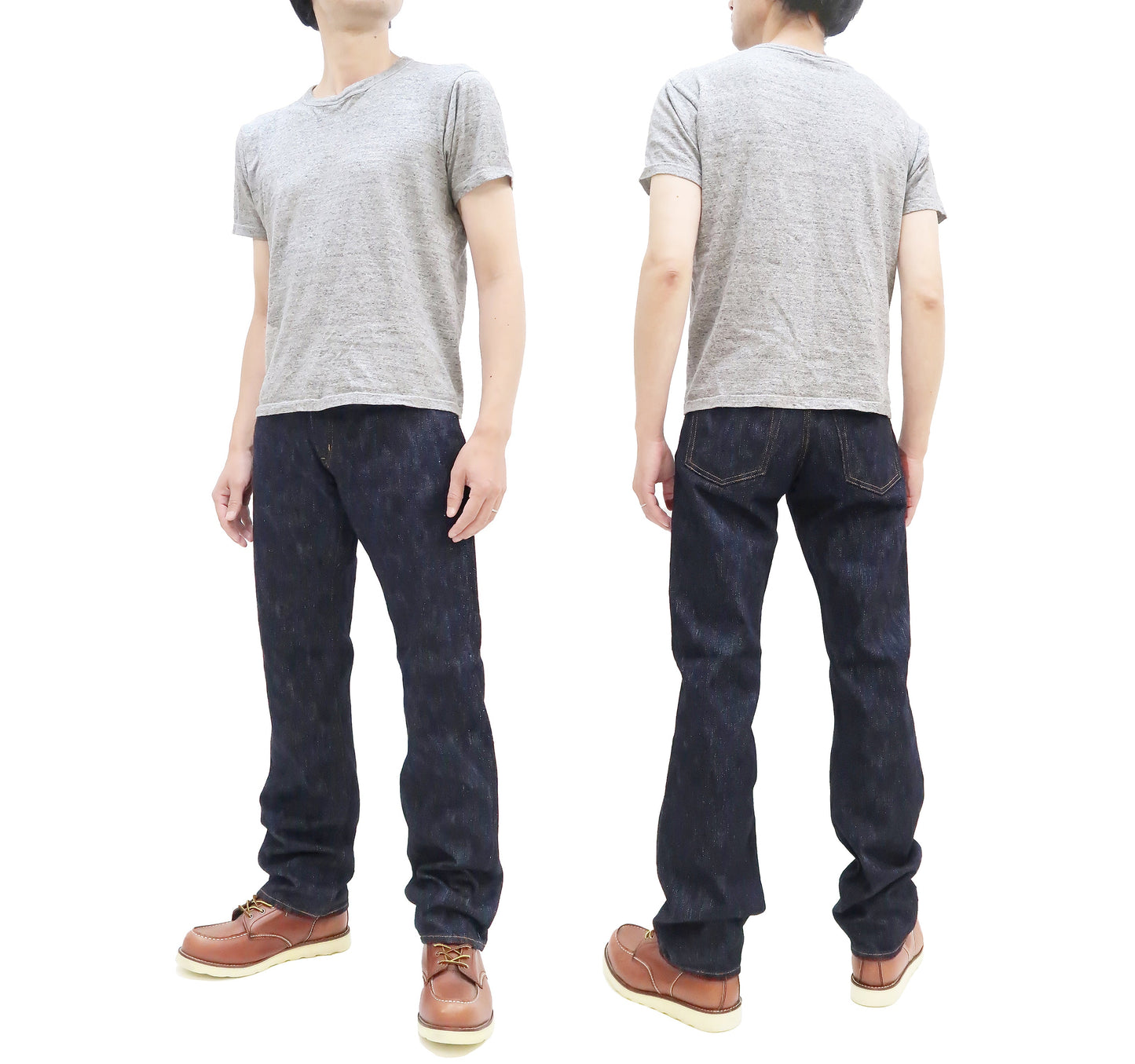 Kojima Genes Jeans Men's 19oz Selvedge Slub Denim Regular Fit Zipper-Fly Straight rnb1000rz RNB-1000RZ