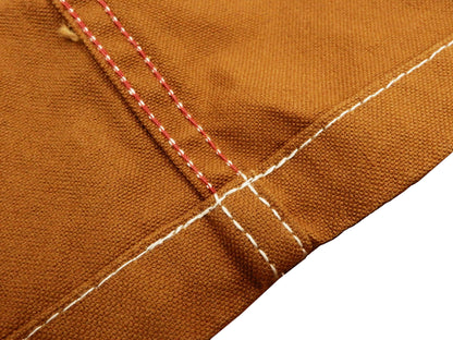 Kojima Genes Overalls Men's Casual Brown Duck Bib Overall with Contrast Pockets RNB-1220HK