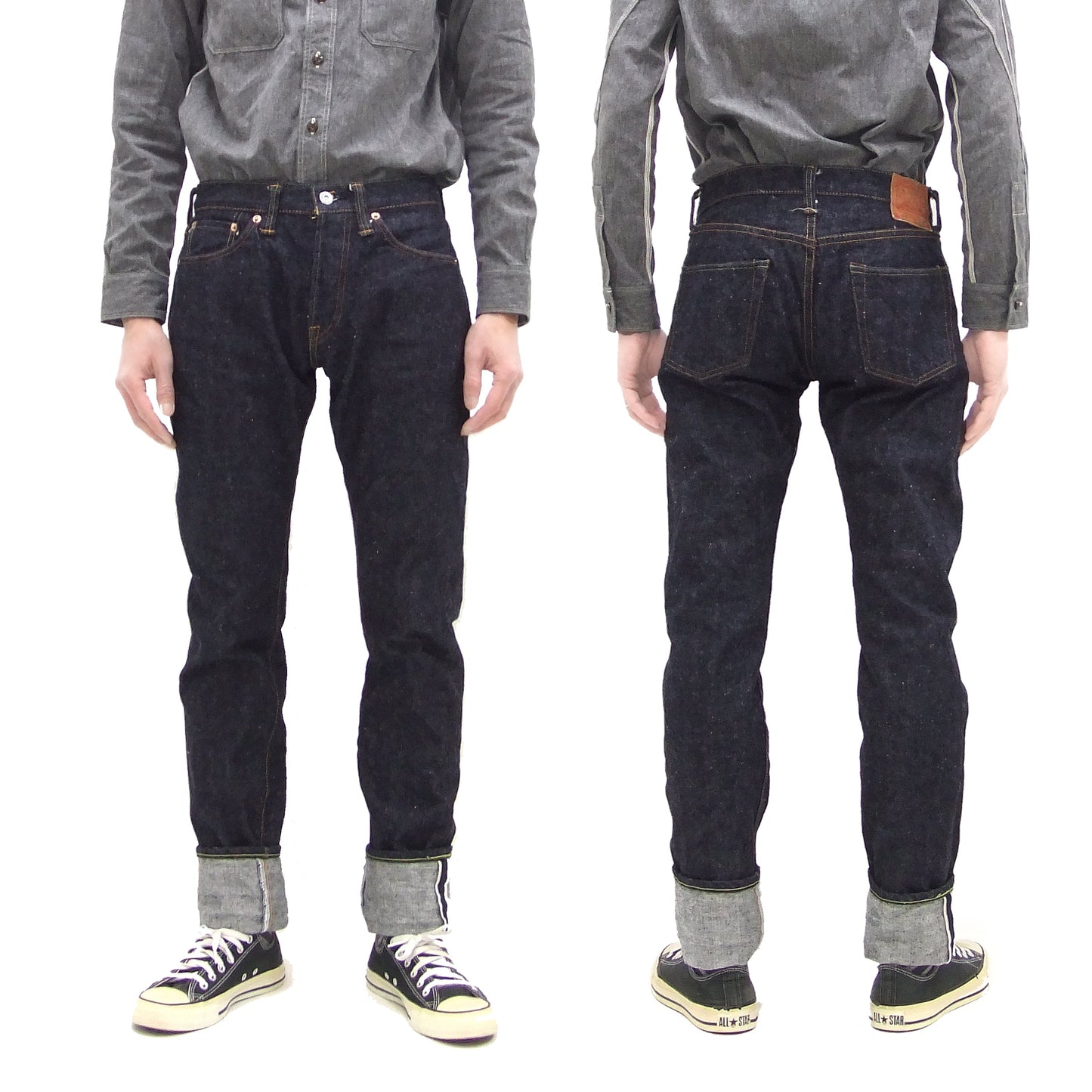 Samurai Jeans S0511XXII Men's Slim Tapered Fit One-Washed 15 Oz. Japanese Indigo Denim Pants