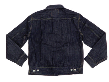 Sugar Cane Denim Trucker Jacket Men's Type 2 1953 Style Jean Jacket SC11953A 421 One Wash Deep blue indigo