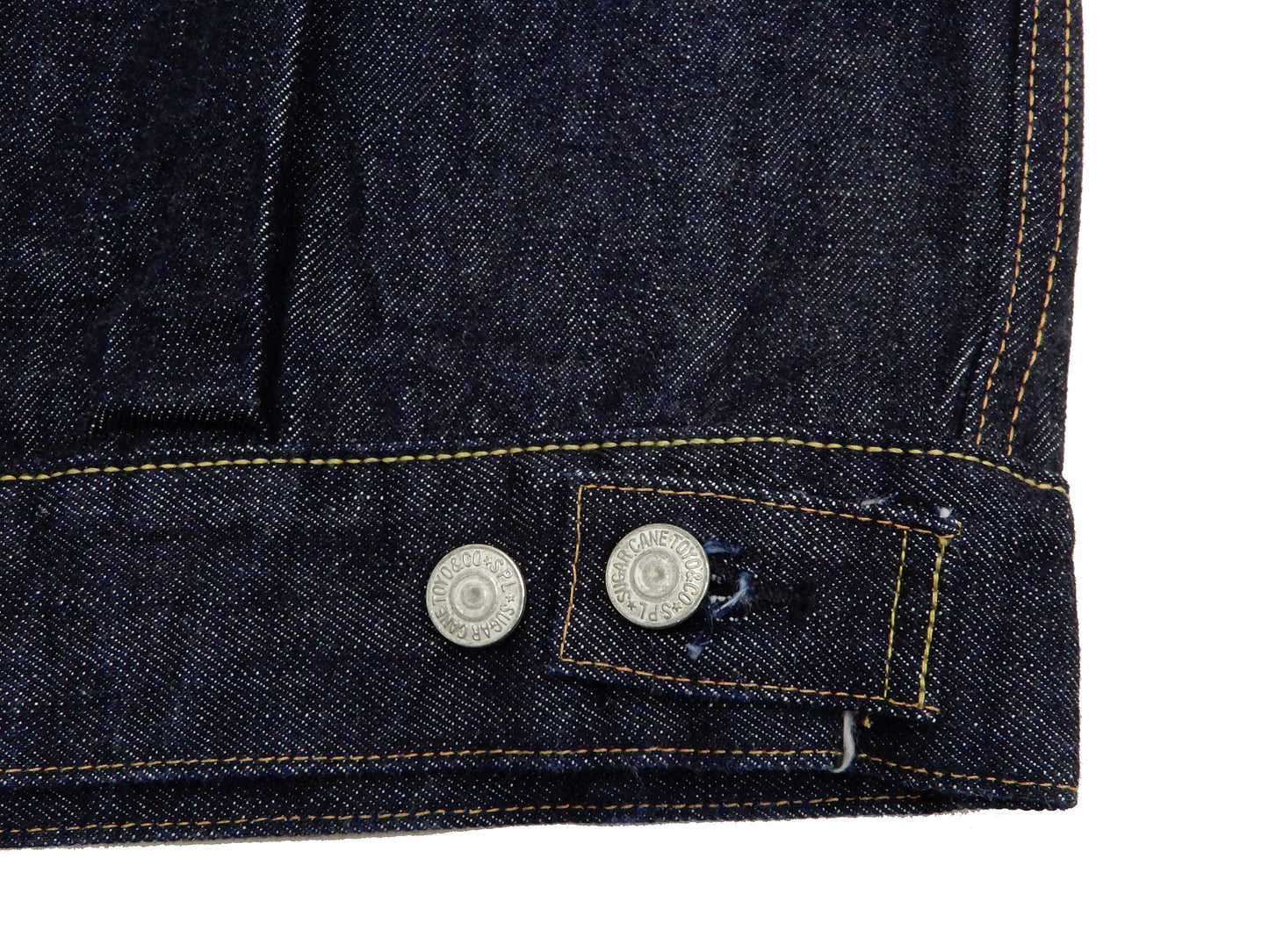 Sugar Cane Denim Trucker Jacket Men's Type 2 1953 Style Jean Jacket SC11953A 421 One Wash Deep blue indigo