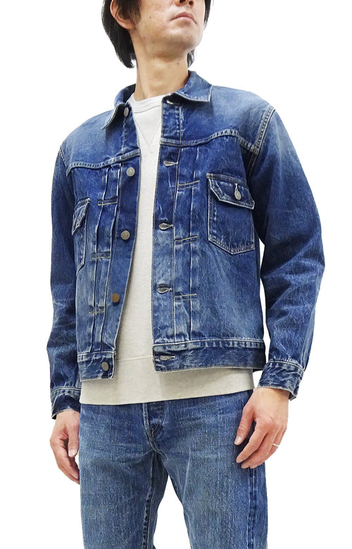 Sugar Cane Faded Denim Jacket SC11953SW Men's Type 2 Style Jean Jacket SC11953SW-429