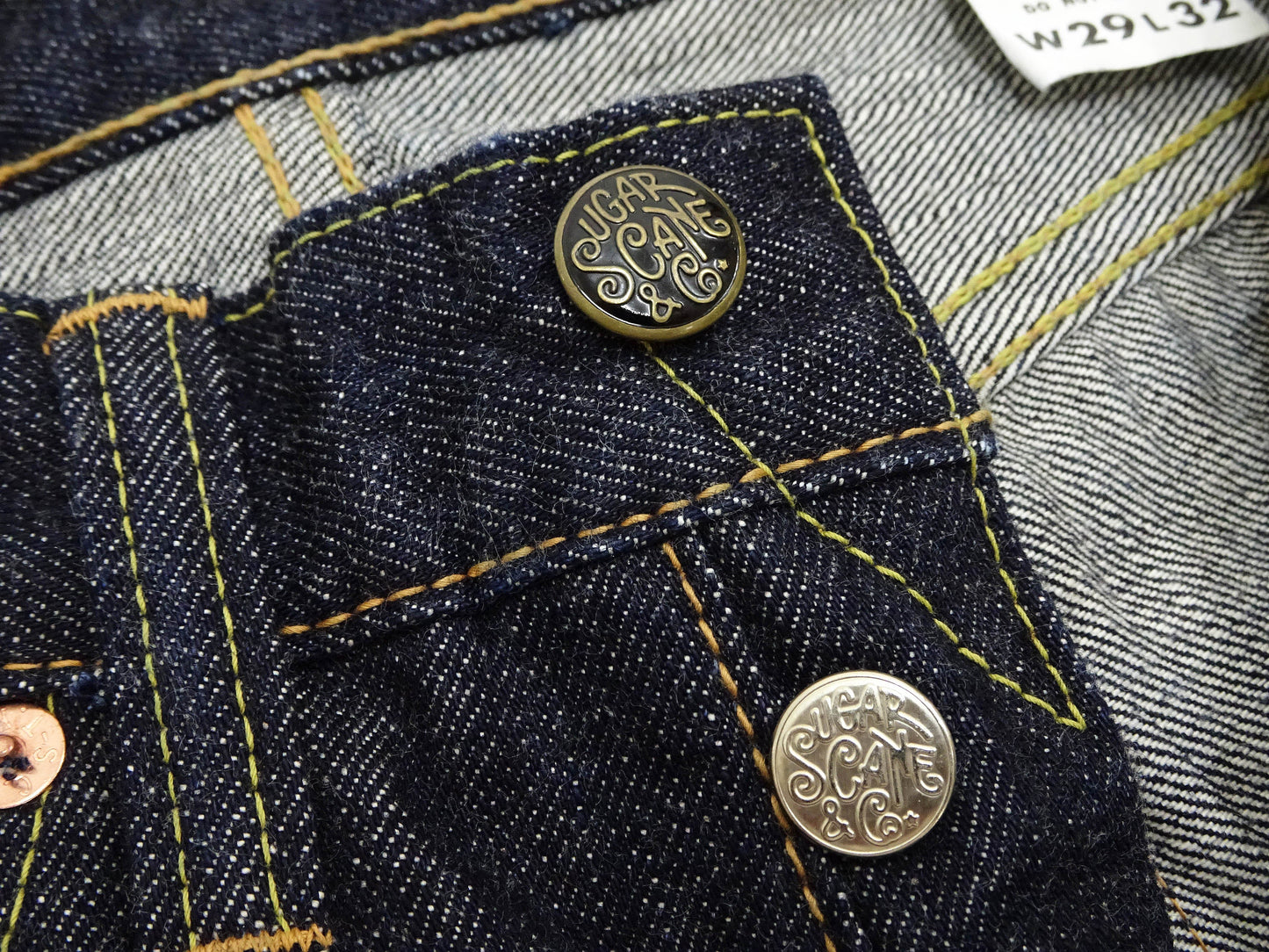 Sugar Cane Union Star Jeans SC40065 - Men's 14.25 oz. Selvedge Denim - Regular Straight Fit - Lot 065 One Wash