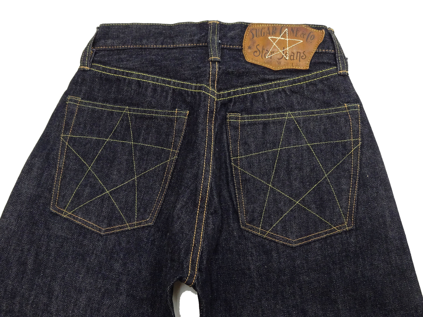 Sugar Cane Union Star Jeans SC40065 - Men's 14.25 oz. Selvedge Denim - Regular Straight Fit - Lot 065 One Wash