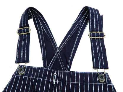 Sugar Cane Bib Overalls Men's Classic Railroad Wabash Stripe Overall SC41960