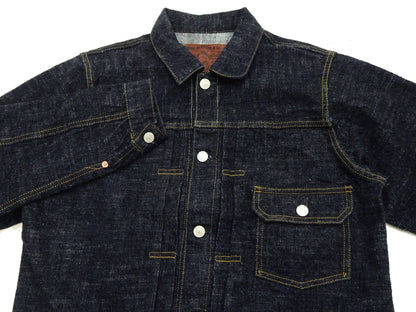 Studio D'Artisan Men's Type I Denim Jacket - 15oz Selvedge Denim Toyoda GL3 Woven, Made in Japan (SDA SD-4101 One-Wash)
