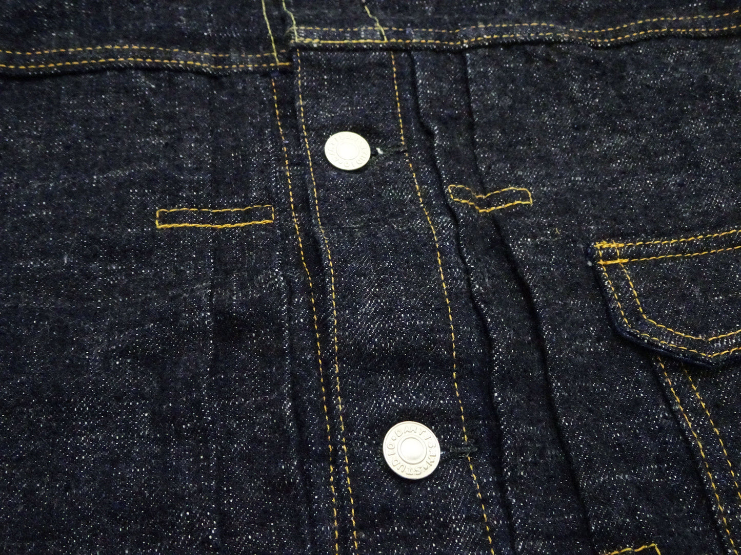 Studio D'Artisan Men's Type I Denim Jacket - 15oz Selvedge Denim Toyoda GL3 Woven, Made in Japan (SDA SD-4101 One-Wash)