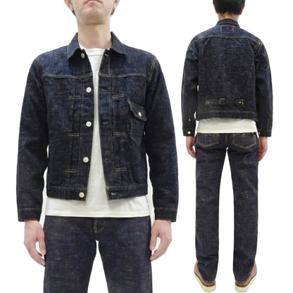Studio D'Artisan Men's Type I Denim Jacket - 15oz Selvedge Denim Toyoda GL3 Woven, Made in Japan (SDA SD-4101 One-Wash)