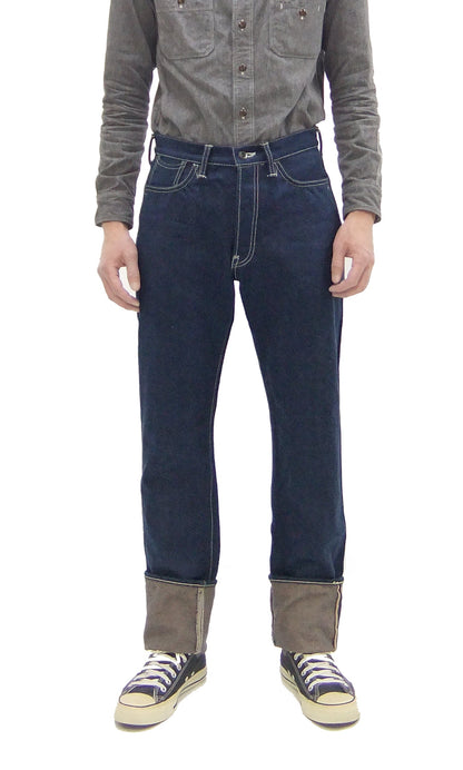 Studio D'artisan Tapered Jeans Men's 15oz. Organic Cotton Indigo Denim Jean Pants SDA SP-115 EARTH DENIM JEANS One-Wash