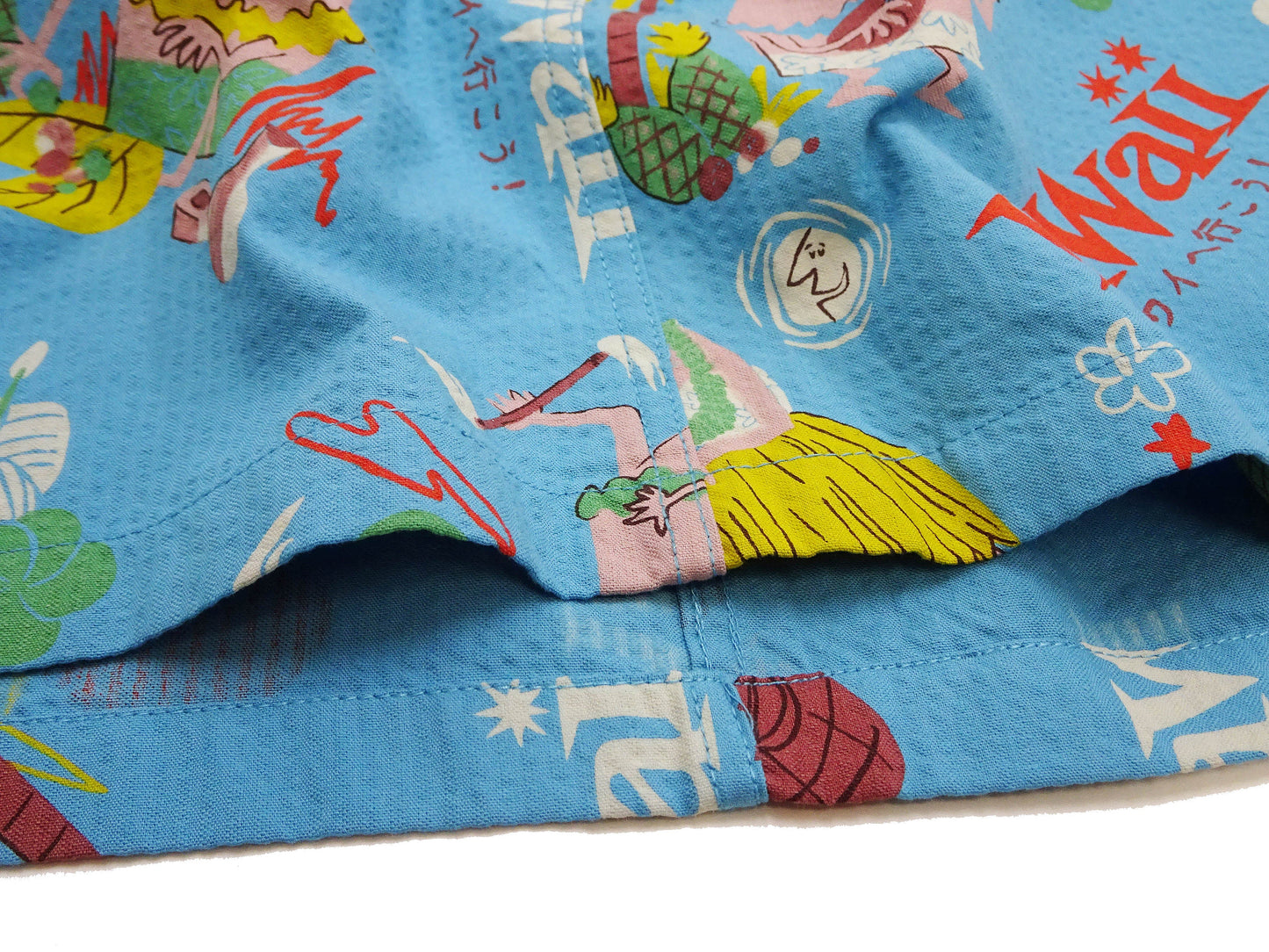 Sun Surf Men's Cotton Hawaiian Shirt - Uncle Torys Graphic Design - Short-Sleeve Aloha Shirt "TRIP TO HAWAII" SS39537 125 Blue